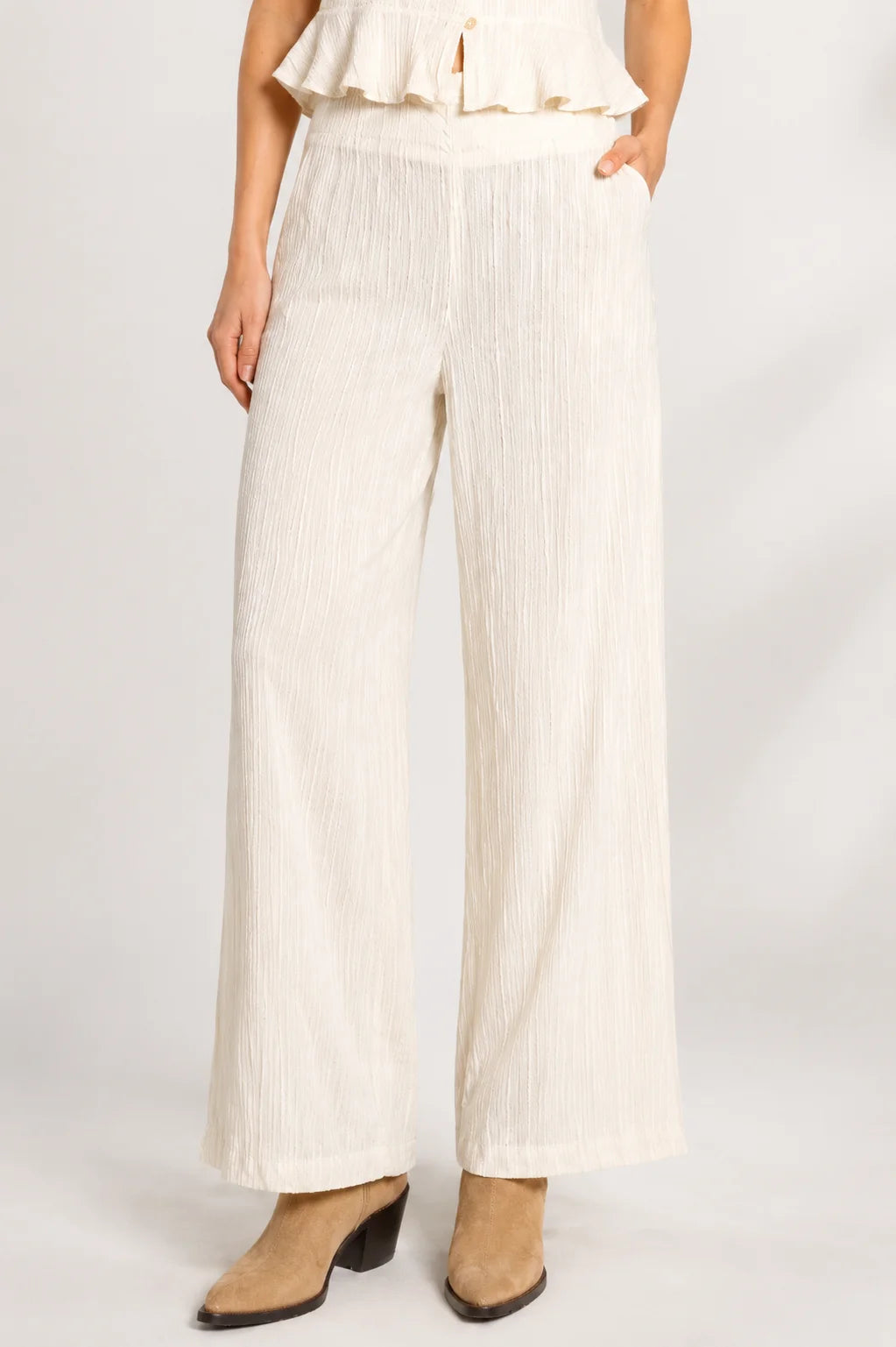 PANTALON WIDE LEG  FLUIDO G - C 8709
