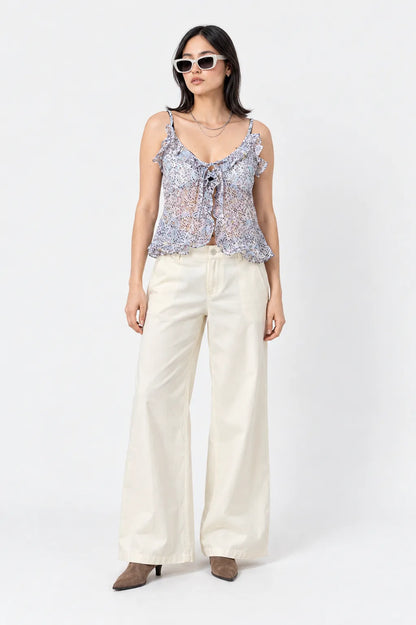 PANTALON WIDE LEG LINO B-C 8084