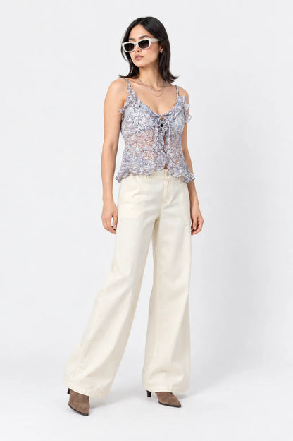 PANTALON WIDE LEG LINO B-C 8084