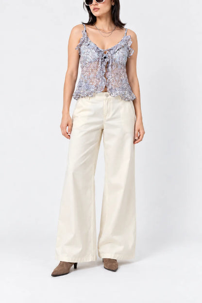 PANTALON WIDE LEG LINO B-C 8084