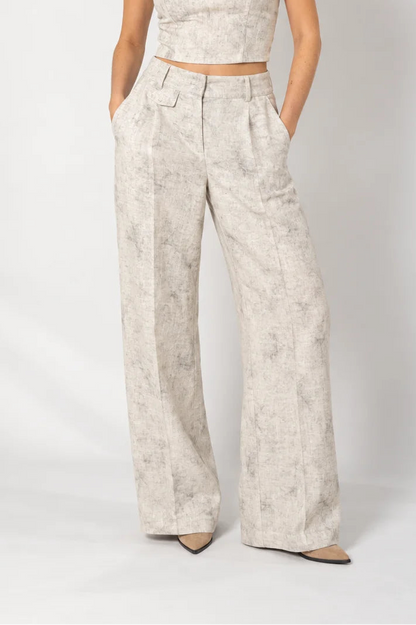 PANTALON WIDE LEG LINO B-C 9144