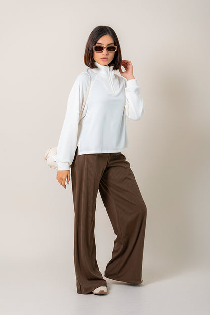 PANTALON WIDE LEG RIB B-M 9086.