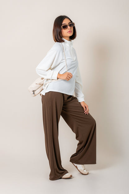 PANTALON WIDE LEG RIB B-M 9086.