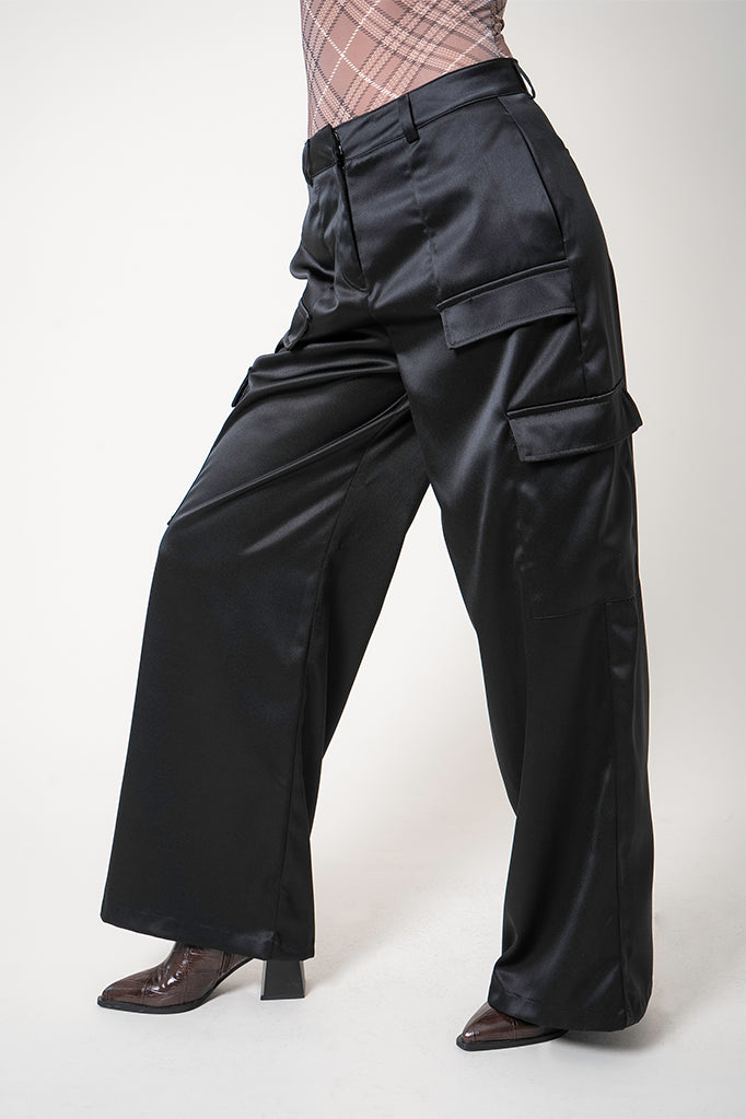 PANTALON CARGO SATIN R-F 8402