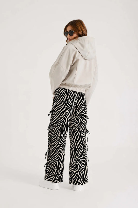 PANTALON FLUIDO LACE UP 6673