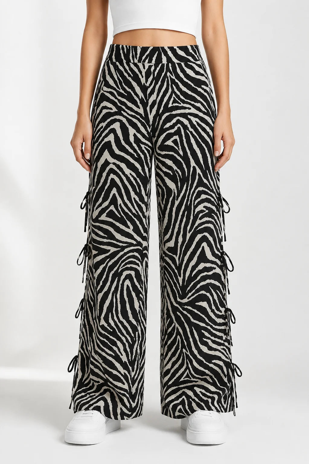 PANTALON FLUIDO LACE UP 6673