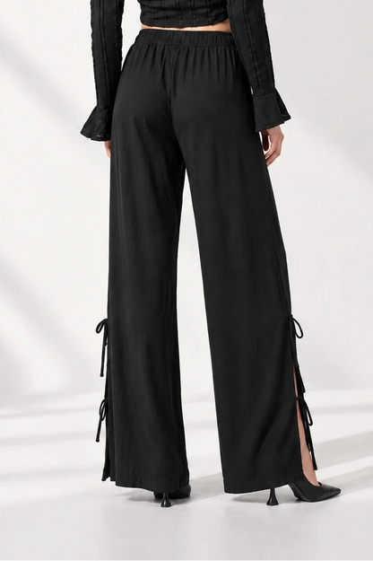 PANTALON FLUIDO LACE UP G-C 7255