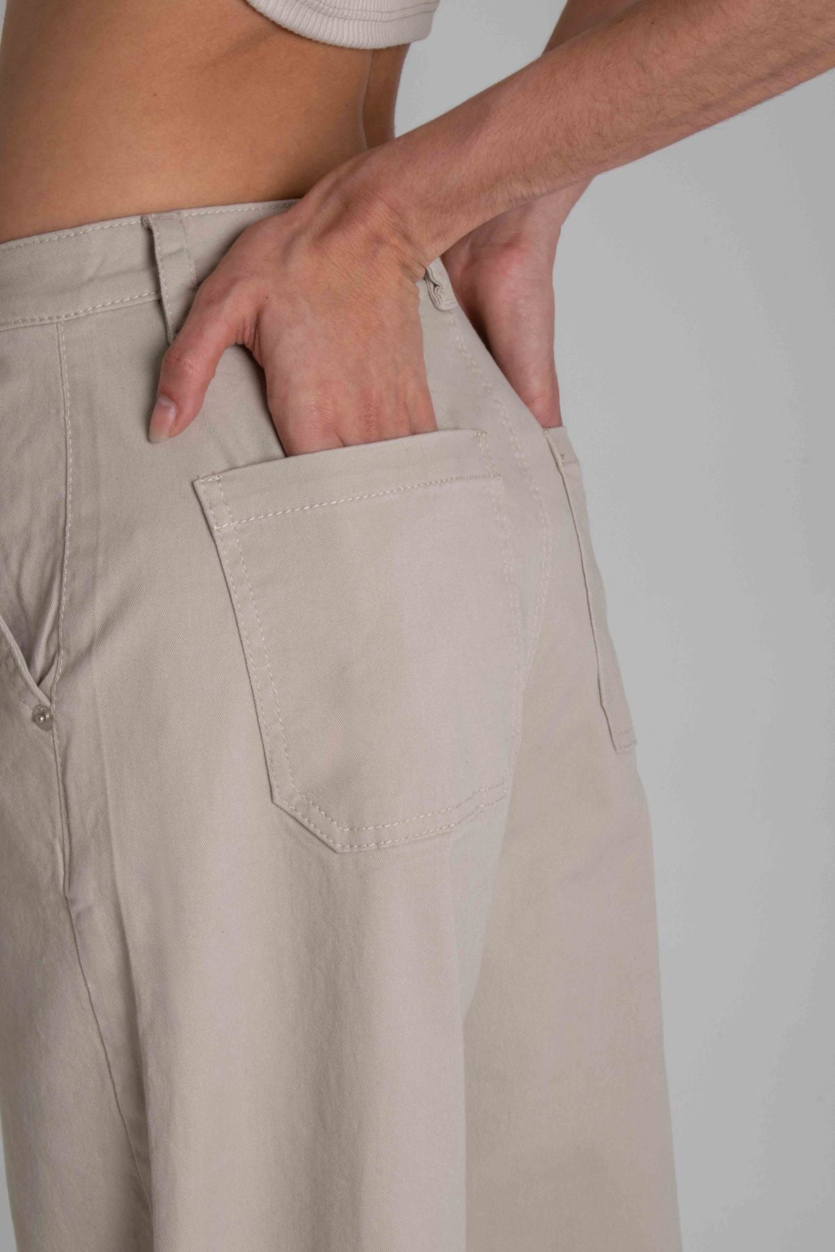 PANTALON WIDE LEG CARGO CANARIAS