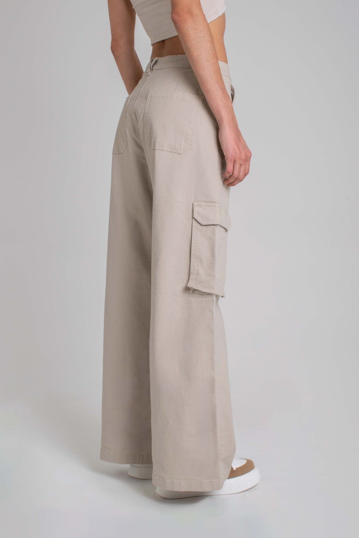 PANTALON WIDE LEG CARGO CANARIAS