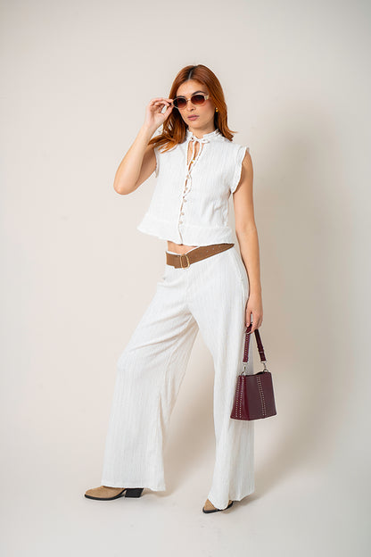 PANTALON WIDE LEG  FLUIDO G - C 8709