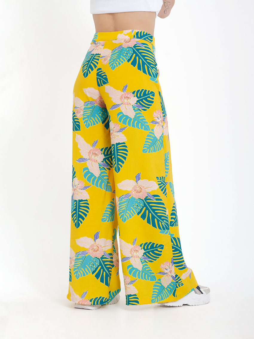 PANTALON PALAZZO FITO AMARILLO FREE SPIRIT Tienda de Ropa para Mujer
