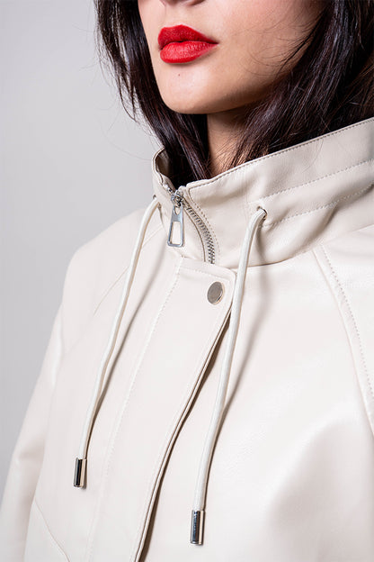 26 CHAQUETA CUELLO ALTO EFECTO PIEL 8750.