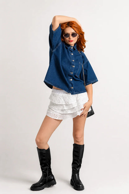 SHORT BOLEROS BORDADO E-C 8233