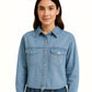 SOBRECAMISA DENIM CROPPED WESLEY