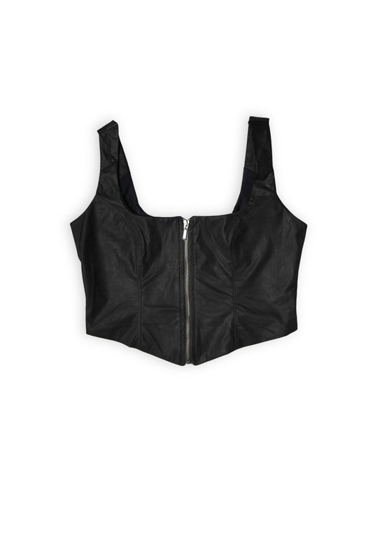 TOP CREMALLERA EFECTO PIEL VILA