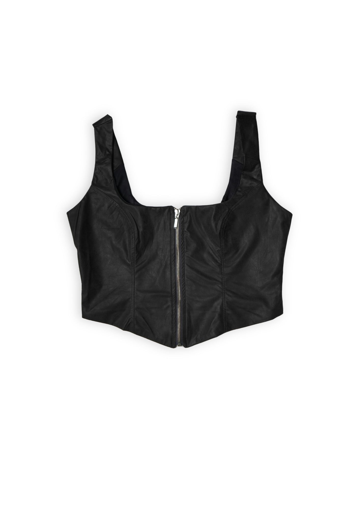 TOP CREMALLERA EFECTO PIEL VILA