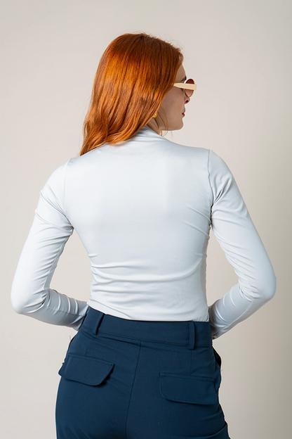 TOP CUELLO ALTO DRAPEADO T-C 7668.