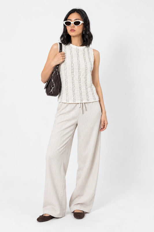 TOP CUELLO ALTO TEXTURA G-M 9946