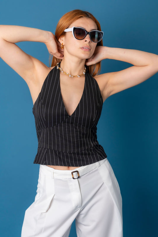 TOP HALTER RAYAS 8095