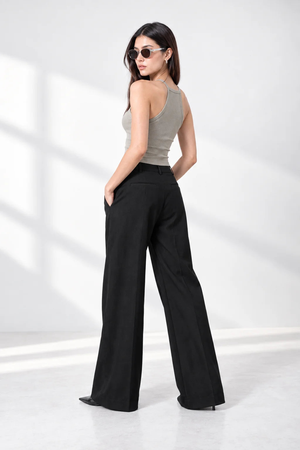 TOP HALTER RIB T-M 9693