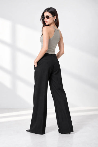 TOP HALTER RIB T-M 9693