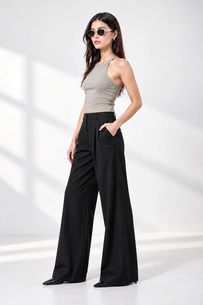 TOP HALTER RIB T-M 9693