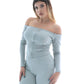 TOP HOMBROS DESCUBIERTOS CREMALLERA 6586