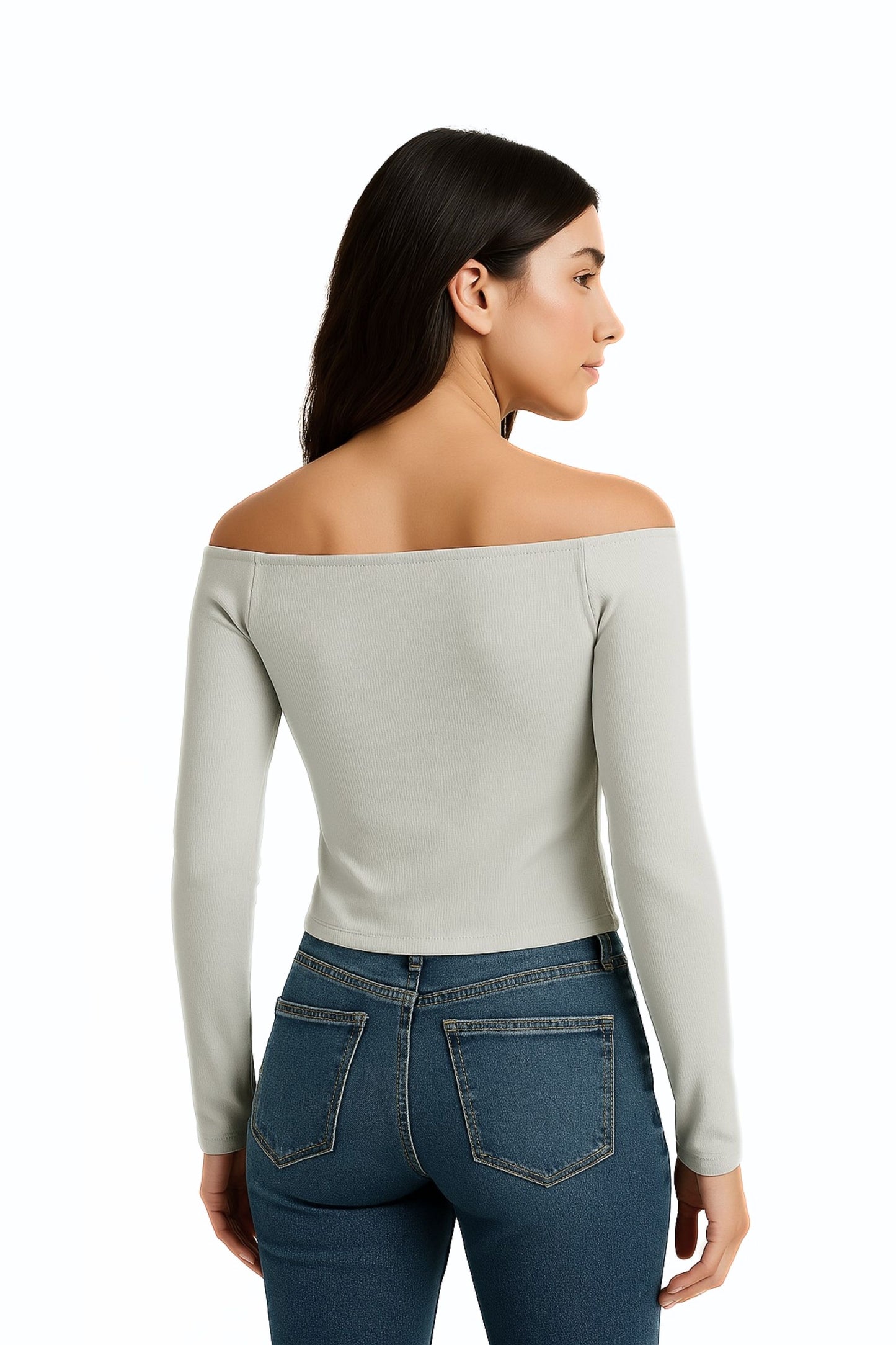 TOP HOMBROS DESCUBIERTOS CREMALLERA 6586