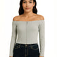 TOP HOMBROS DESCUBIERTOS CREMALLERA 6586