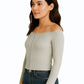TOP HOMBROS DESCUBIERTOS CREMALLERA 6586