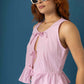 TOP LACE UP RAYAS B-C 7250