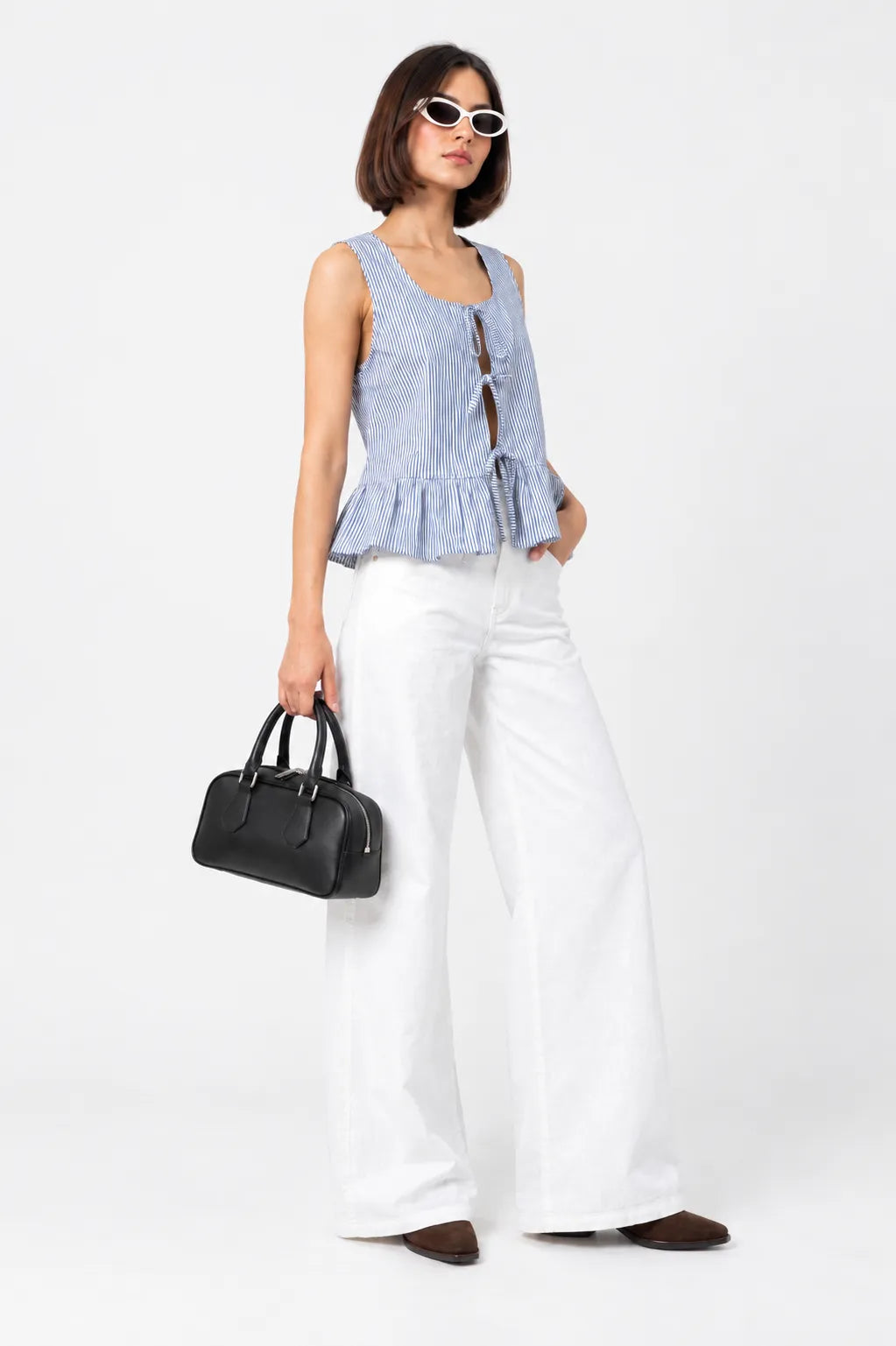 TOP LACE UP RAYAS B-C 9968