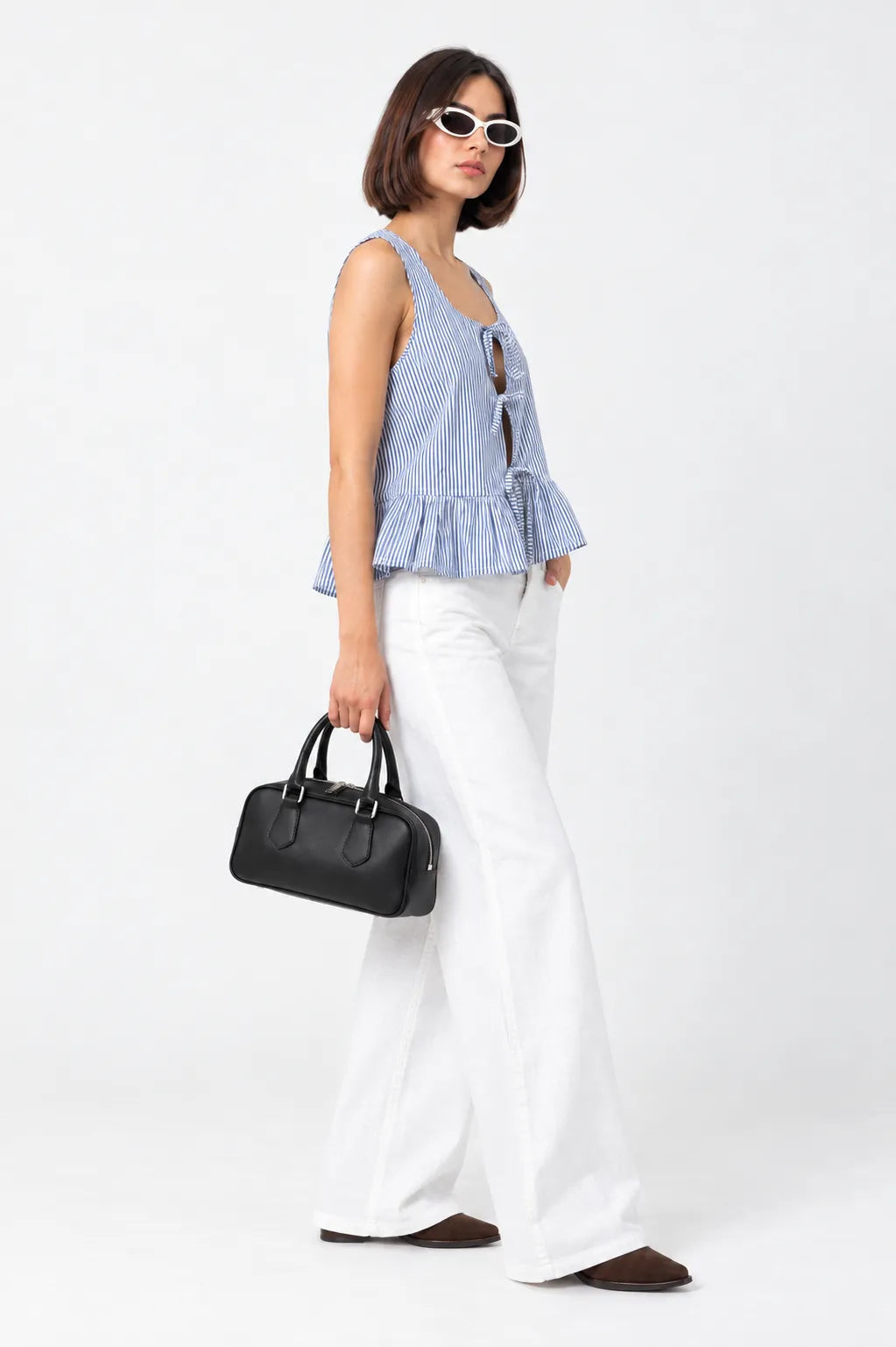 TOP LACE UP RAYAS B-C 9968