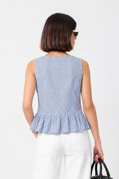 TOP LACE UP RAYAS B-C 9968