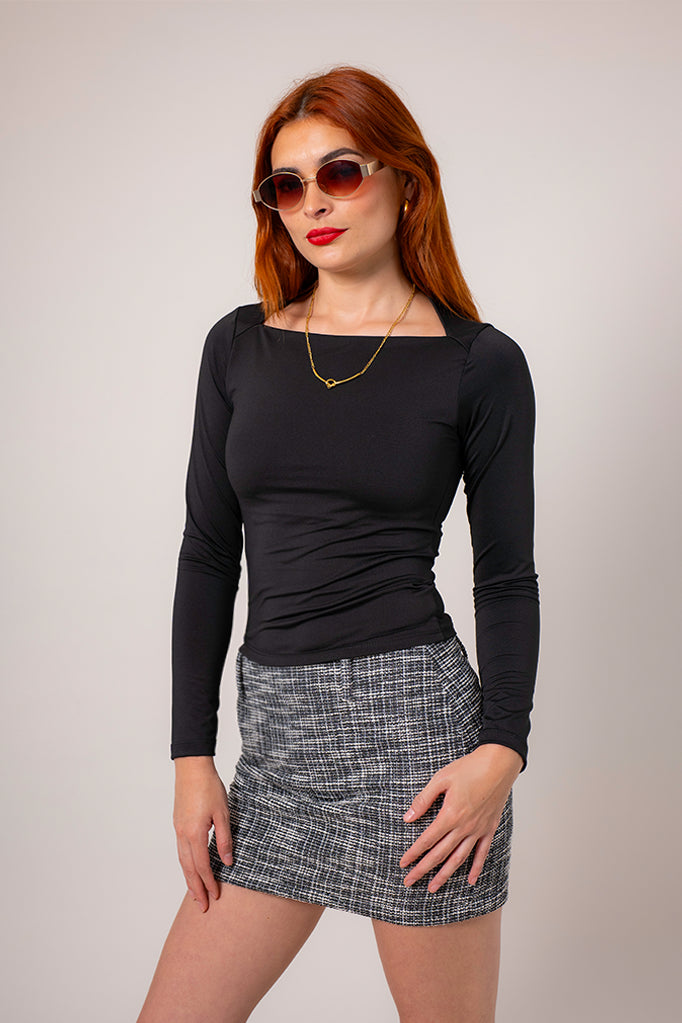 TOP MANGA LARGA B-M 9099.