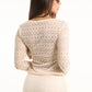 TOP MANGA LARGA EFECTO CROCHET 6652