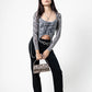 TOP MANGA LARGA MESH SNAKE G-C 8151.
