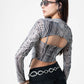 TOP MANGA LARGA MESH SNAKE G-C 8151.