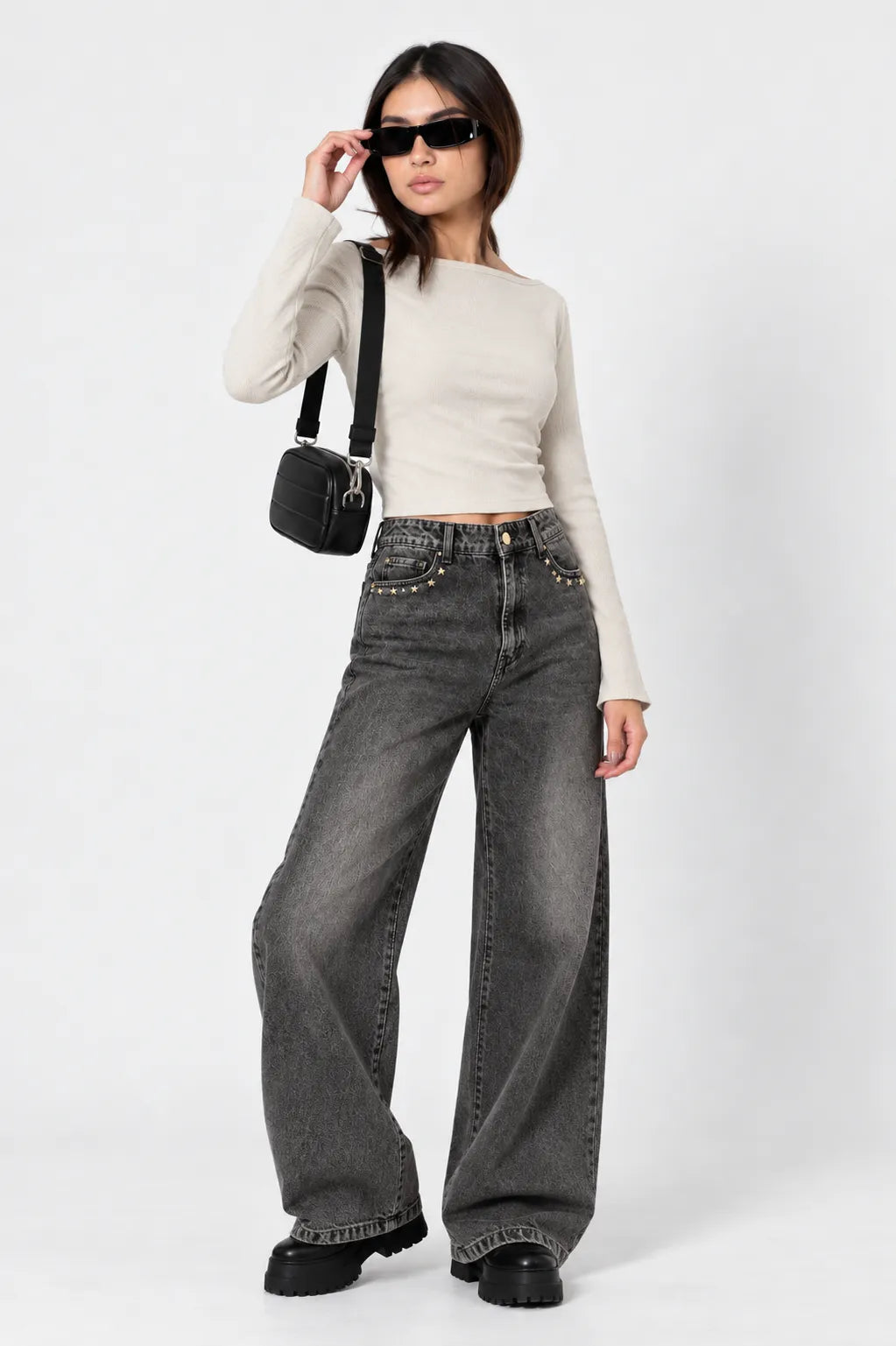 TOP MANGA LARGA RIB T-F 8717.
