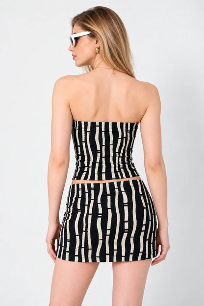 TOP STRAPLESS TEXTURA B-C 9154