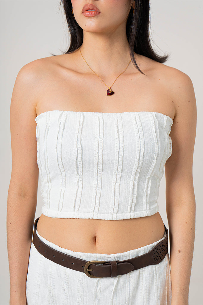 TOP STRAPLESS TEXTURA G-M 9152
