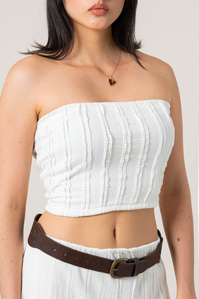 TOP STRAPLESS TEXTURA G-M 9152
