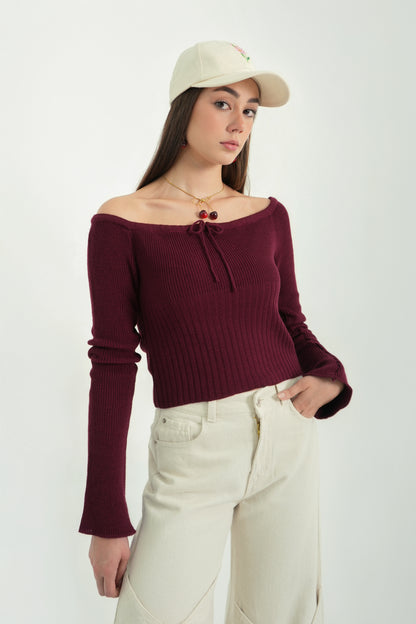 TOP TEJIDO OFF SHOULDER 7330
