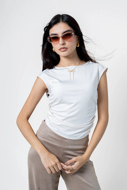 BH TOP FRUNCE MANGA CORTA 7452