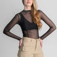 TOP MESH MANGA LARGA ANDIE