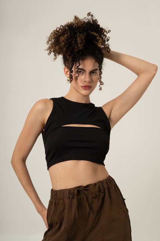 TOP RIB CUT OUT HARLOW