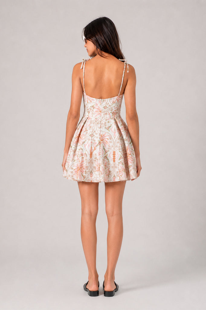 VESTIDO CORTO LINO E-C 9140