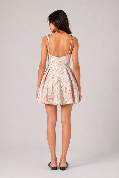VESTIDO CORTO LINO E-C 9140