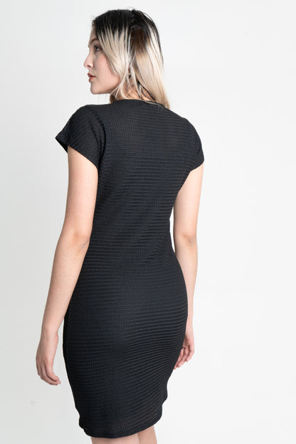 VESTIDO CORTO TEXTURA GABEIRA