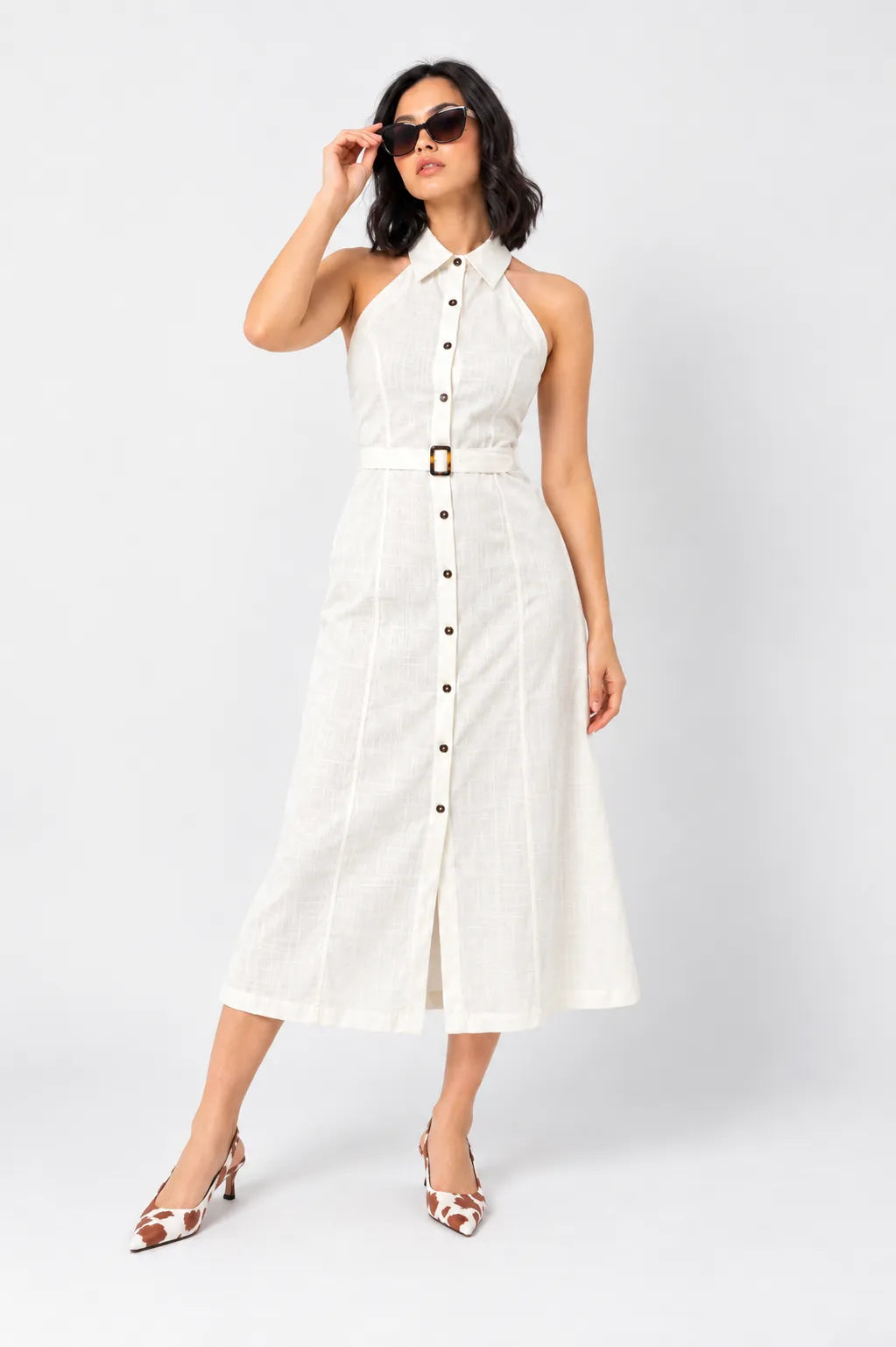 VESTIDO CAMISERO LARGO B-C 8529